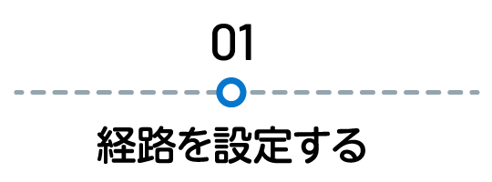 経路を設定する